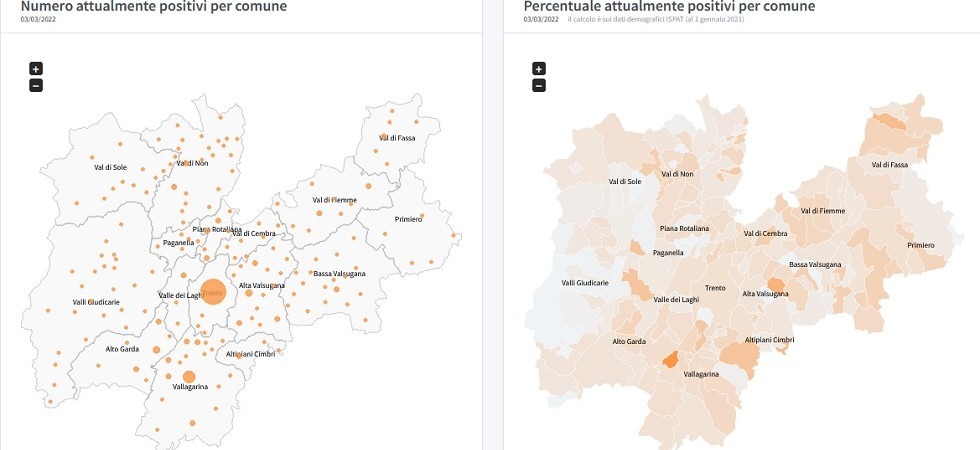 Covid in Trentino, il contagio a Ronzo-Chienis si porta al 2,6% degli abitanti